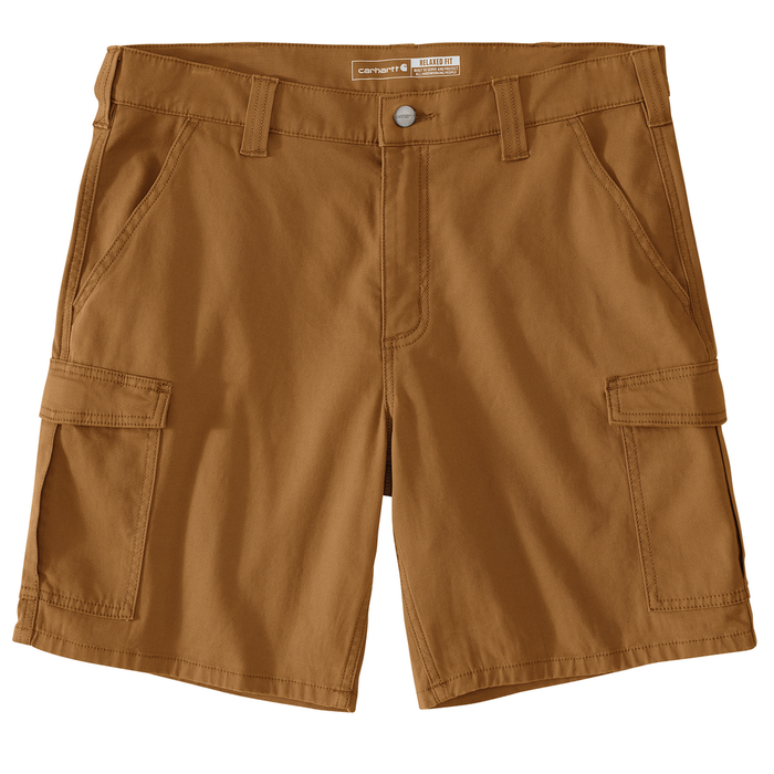 Rugged Flex Relaxed Fit 9" Canvas Cargo Work Short - BRN-Carhartt Brown | Carhartt 106984
