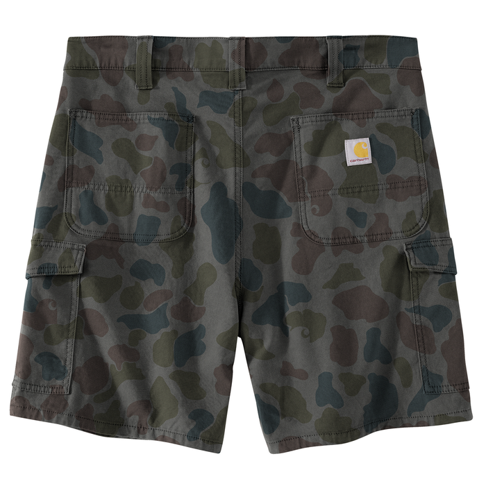 Rugged Flex Relaxed Fit 9" Canvas Cargo Work Short - EA8-Shadow Signature Camo | Carhartt 106984
