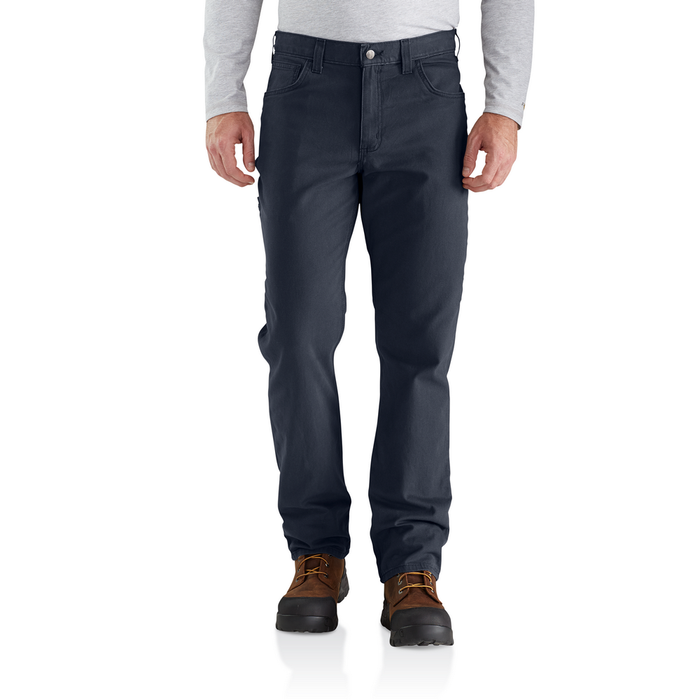 Rugged Flex Relaxed Fit Canvas 5-Pocket Work Pant - I26-Navy | Carhartt 102517