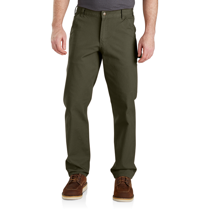 Rugged Flex Relaxed Fit Duck Utility Work Pant - 316-Moss | Carhartt 103279