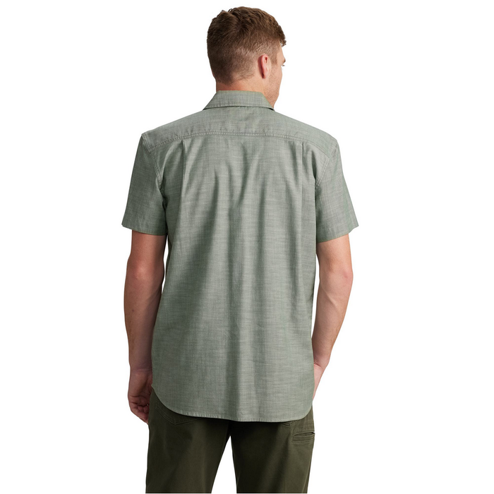 Rugged Flex Relaxed Fit Lightweight Short-Sleeve Plaid Shirt - GL0-Forestry Green Cross Weave | Carhartt 106745