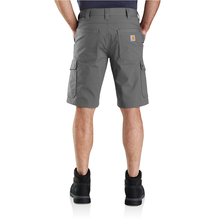 Rugged Flex Relaxed Fit Ripstop Cargo Work Short - 075-Steel | Carhartt 104727