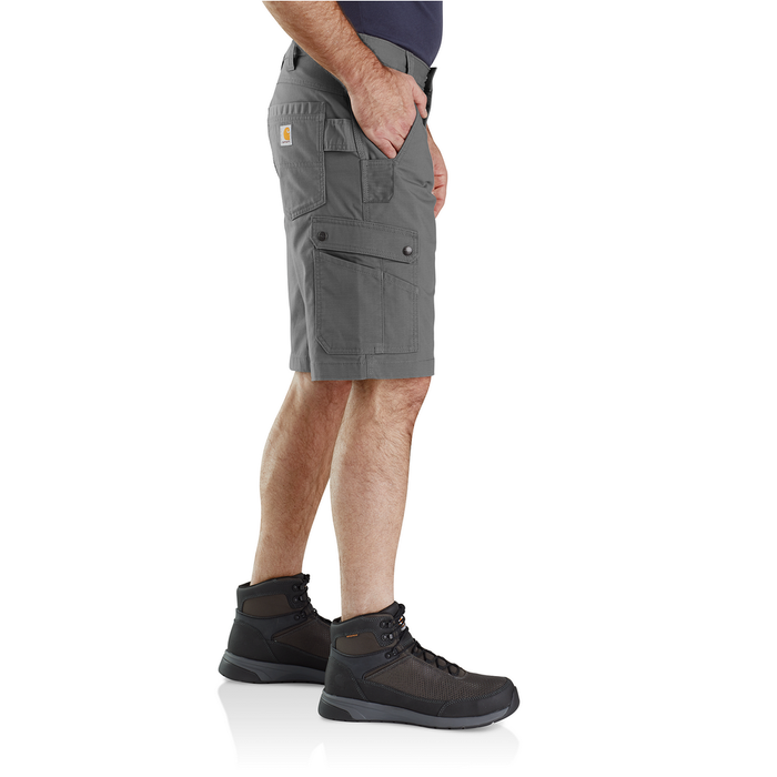 Rugged Flex Relaxed Fit Ripstop Cargo Work Short - 075-Steel | Carhartt 104727