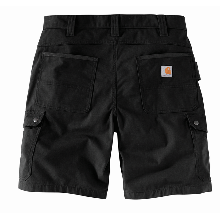Rugged Flex Relaxed Fit Ripstop Cargo Work Short - N04-Black | Carhartt 104727