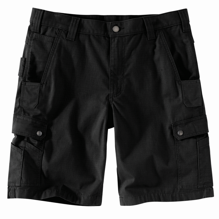 Rugged Flex Relaxed Fit Ripstop Cargo Work Short - N04-Black | Carhartt 104727