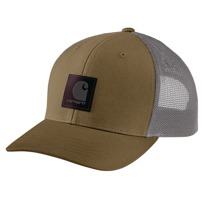 Rugged Flex™ Twill Mesh-Back Logo Patch Cap - 253-Dark Khaki | Carhartt 105216