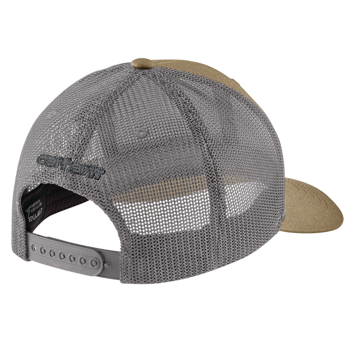Rugged Flex™ Twill Mesh-Back Logo Patch Cap - 253-Dark Khaki | Carhartt 105216