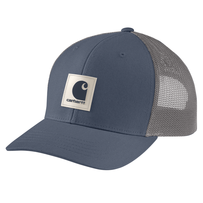 Rugged Flex™ Twill Mesh-Back Logo Patch Cap - 470-Bluestone | Carhartt 105216