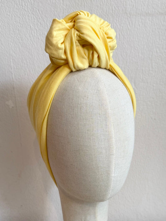SALE ITEM: Yellow Vintage Style Pre-tied Headband