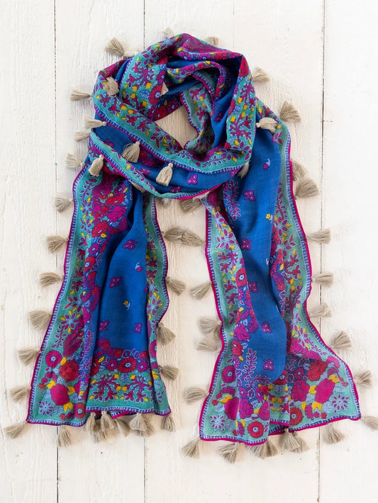 Sayulita Scarf - Blue Spring Bandana-view 1