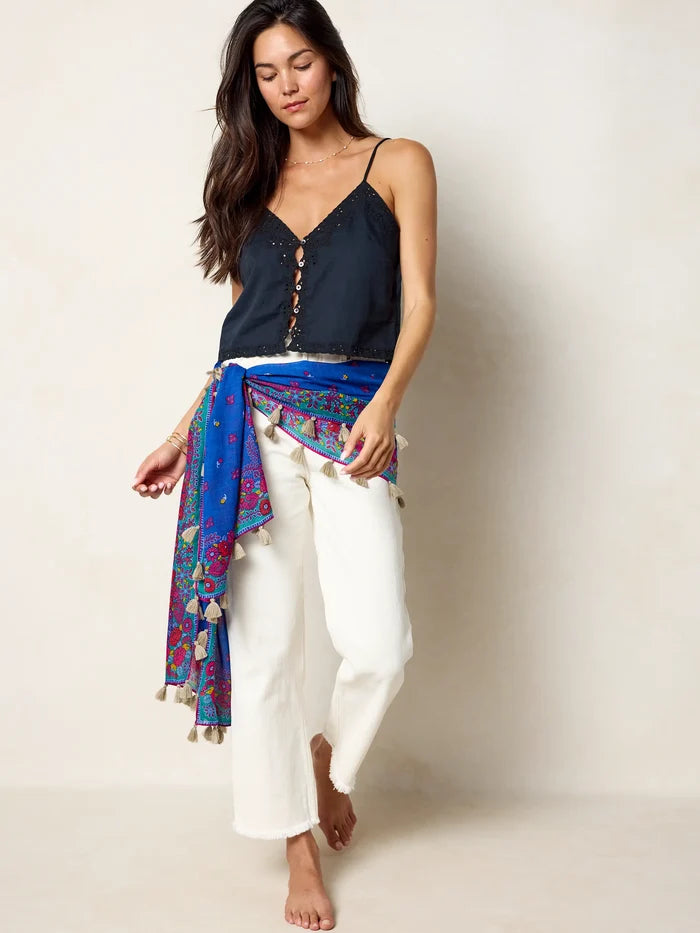 Sayulita Scarf - Blue Spring Bandana-view 2