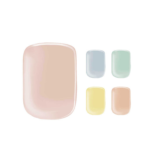 Semi-cured Gel Nail Wraps - Candy Bar Toes
