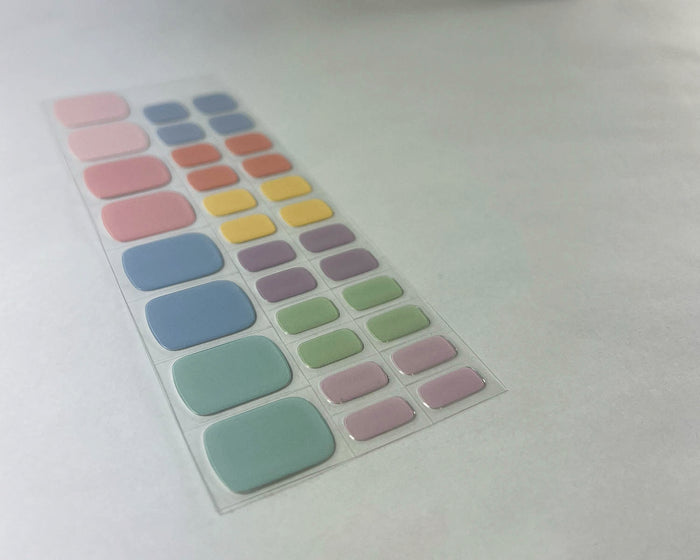 Semi-cured Gel Nail Wraps - Candy Bar Toes