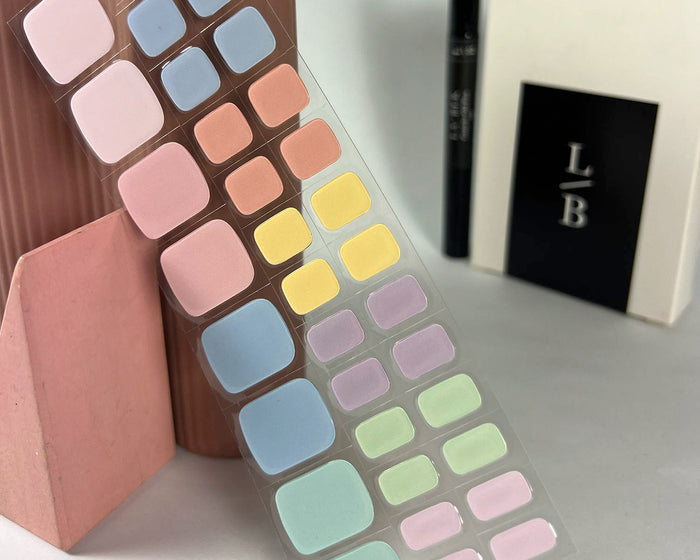 Semi-cured Gel Nail Wraps - Candy Bar Toes