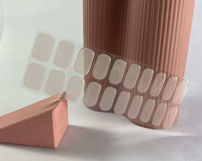 Semi-cured Gel Nail Wraps - Glazed Transparent
