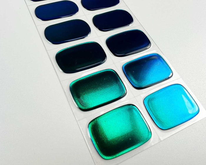 Semi-cured Gel Nail Wraps - Jade Eclispe