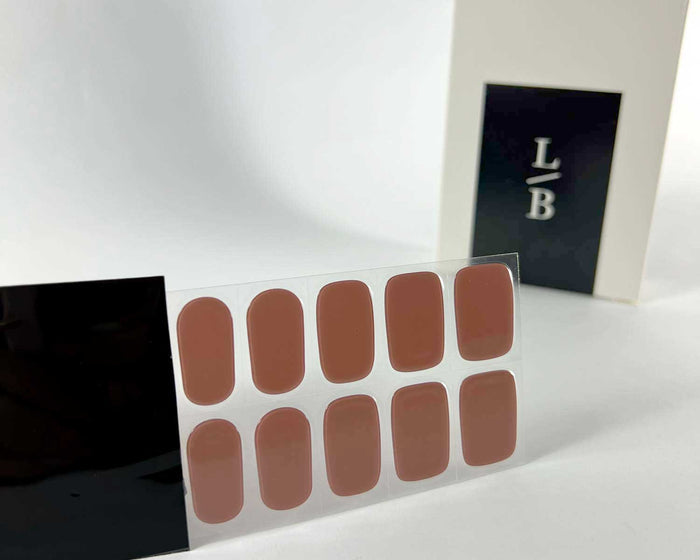Semi-cured Gel Nail Wraps - Mocha