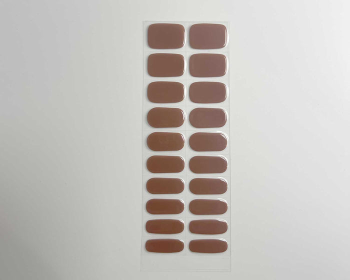 Semi-cured Gel Nail Wraps - Mocha