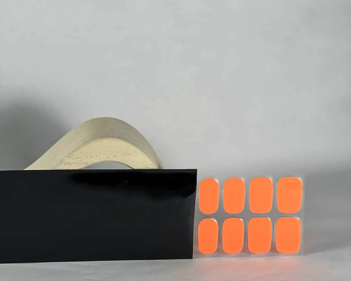Semi-cured Gel Nail Wraps - Neon Orange