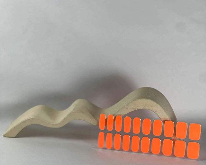 Semi-cured Gel Nail Wraps - Neon Orange