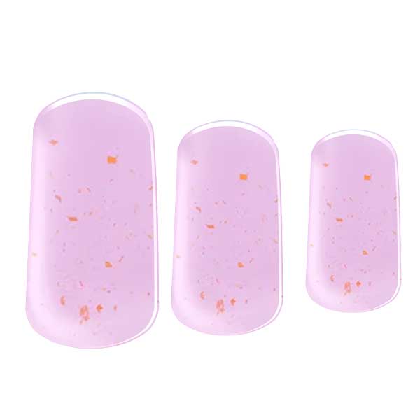 Semi-cured gel nail wraps in Pink Speckle, product shot