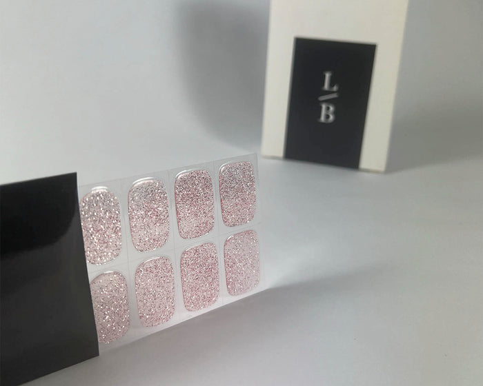 Semi-cured Gel Nail Wraps - Pink Stardust