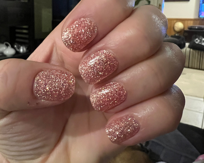 Semi-cured Gel Nail Wraps - Pink Stardust
