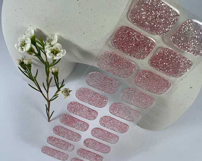 Semi-cured Gel Nail Wraps - Pink Stardust