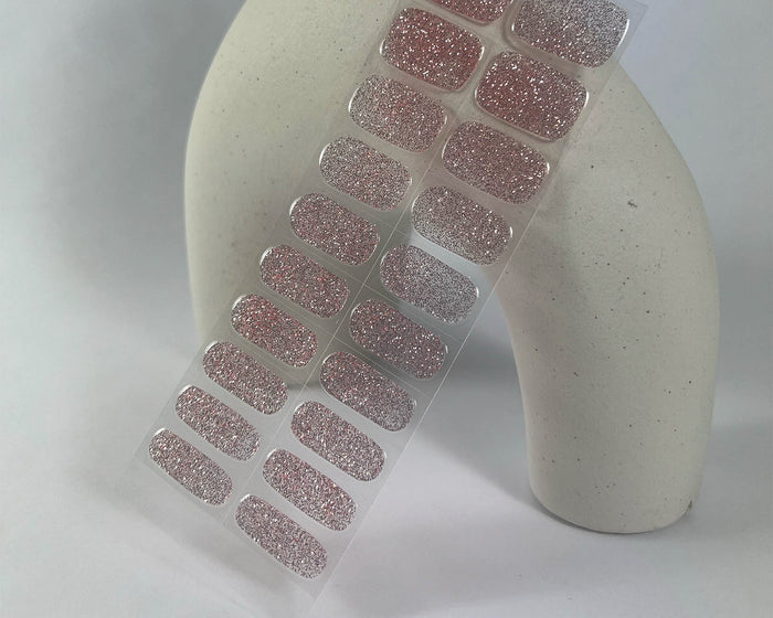 Semi-cured Gel Nail Wraps - Pink Stardust