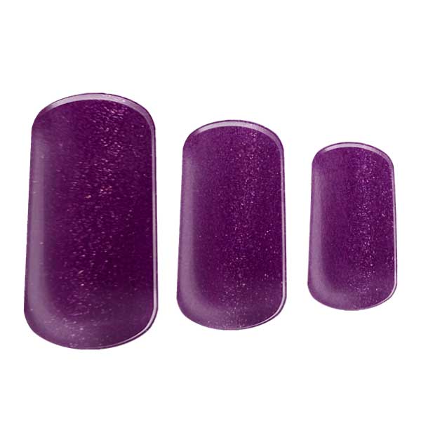 Semi-cured Gel Nail Wraps - Purple Cats Eye