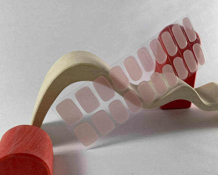 Semi-cured Gel Nail Wraps - Transparent Pink