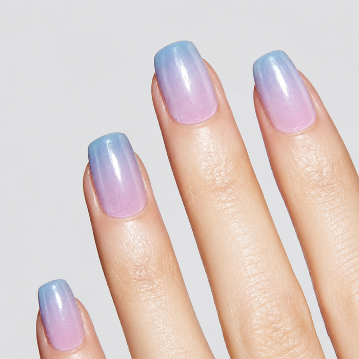 Semicured Blue & Pink
