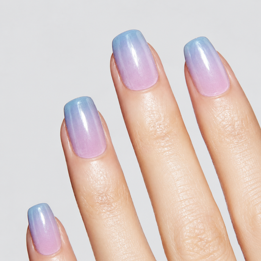 Semicured Blue & Pink