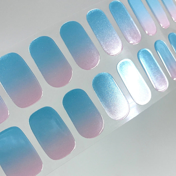 Semicured Blue & Pink