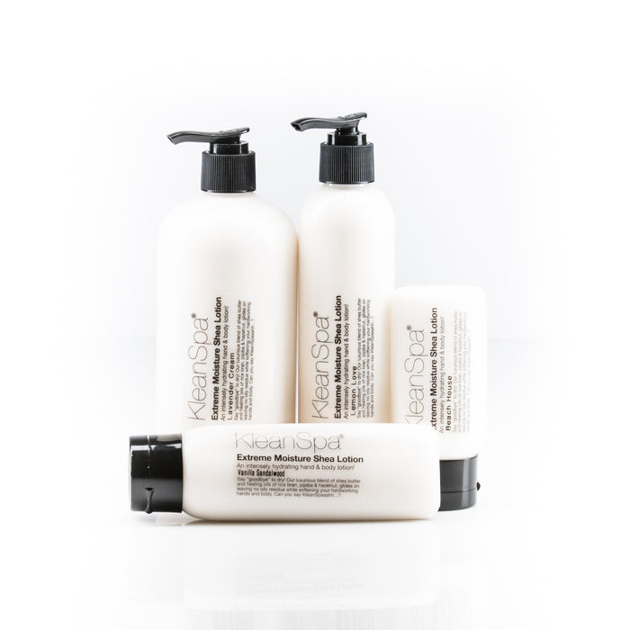 bottles of lemon poundcake lotion