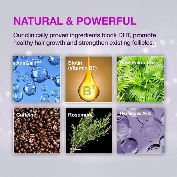 Sheology Biotin & Hyauronic Acid Hair Growth Serum and Biotin Conditioner with AnaGain™