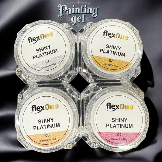 Shinny Platinum Painting Gel - Glitter painting gel