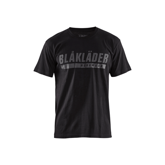 Short Sleeve Branded T-Shirt - 9900-Black | Blaklader 35551042