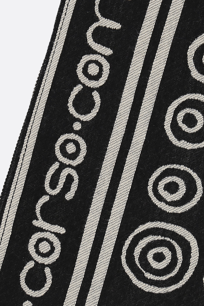signature circles canvas pouch