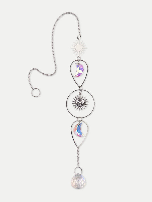Silver Accent Suncatcher | Moon & Sun-Image 1