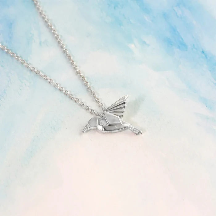Silver Hummingbird Necklace
