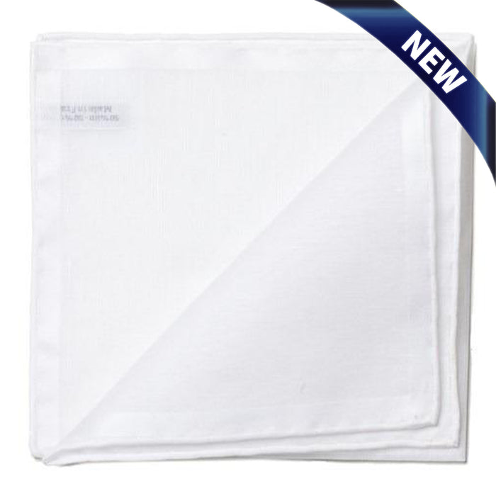 Simonnot Godard Amalfi White 100% Cotton Pocket Square