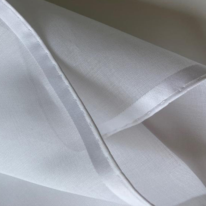 Simonnot Godard Amalfi White 100% Cotton Pocket Square