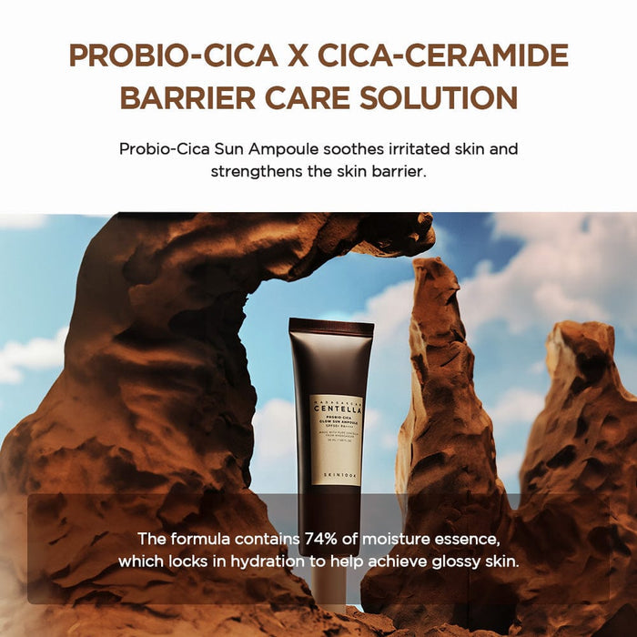 SKIN 1004 Madagascar Centella Probio-Cica Glow Sun Ampoule - DOKAN