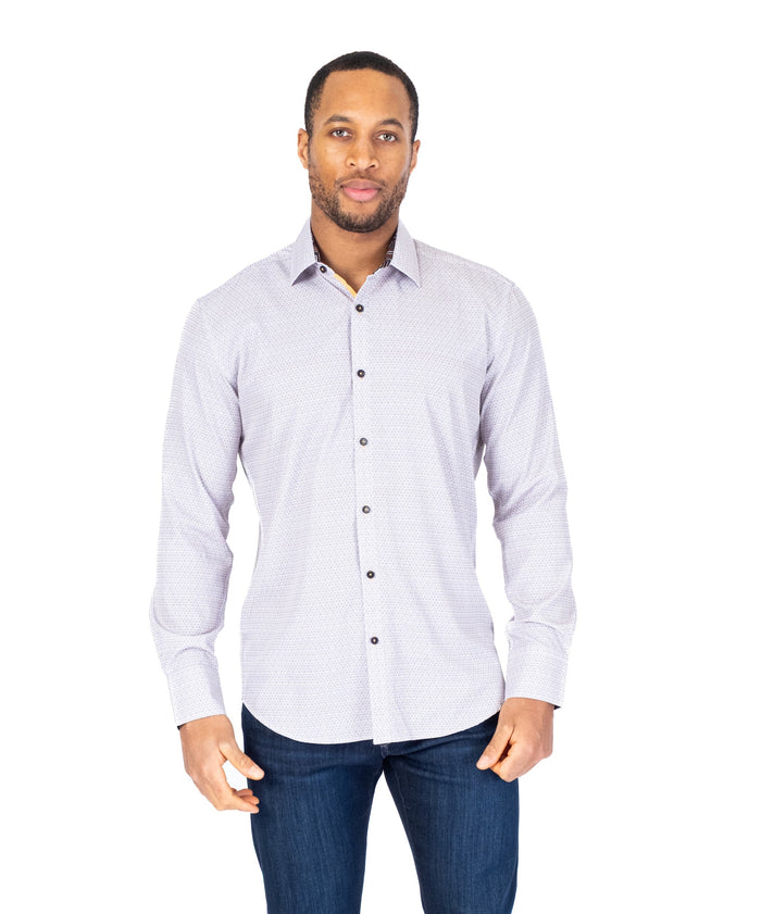 Small Floral Print "Aria" Shirt - Cream