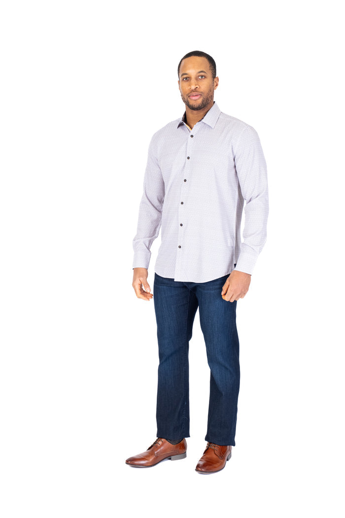 Small Floral Print "Aria" Shirt - Cream