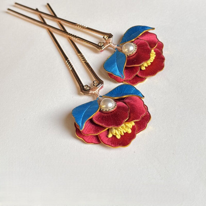 Small Peony Chanhua Series with Cloisonne Edge Materials Flowers DIY Kit - Include Detailed Video Tutorial