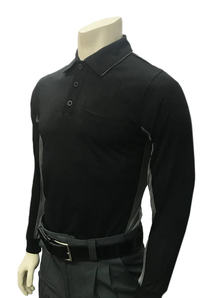 Smitty MLB Replica v2 Long Sleeve Black Umpire Shirt V2