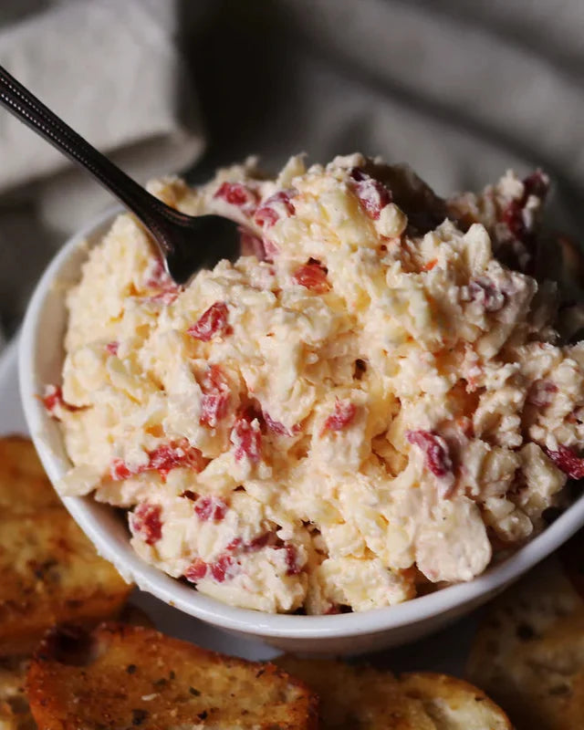 Spicy Smoked Gouda Pimento Cheese (GF) (V)