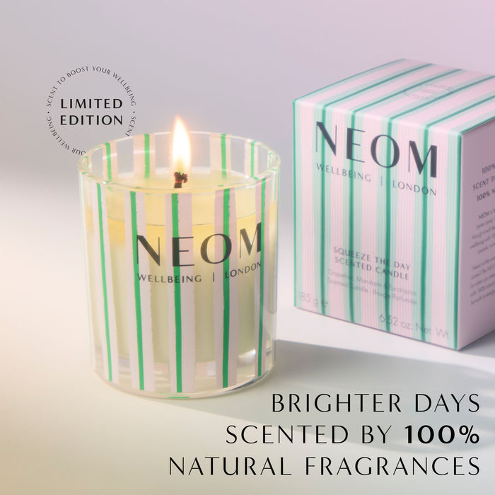 "BRIGHTER DAYS SCENTED BY 100% NATURAL FRAGRANCES"